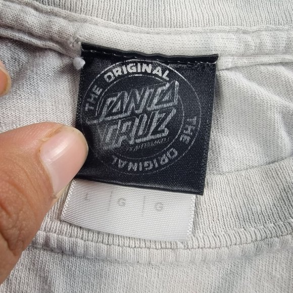 Santa Cruz Classic Dot Mens Large White T Shirt Tee Skateboard Athletic Casual - Picture 5 of 10